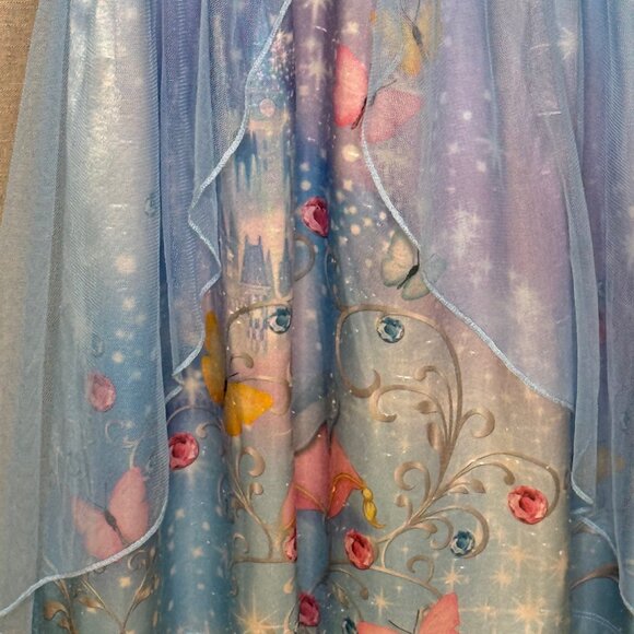 Disney Princess - Cinderella - Girls Short Sleeve Sleep Dress - Size 4 - Picture 5 of 5